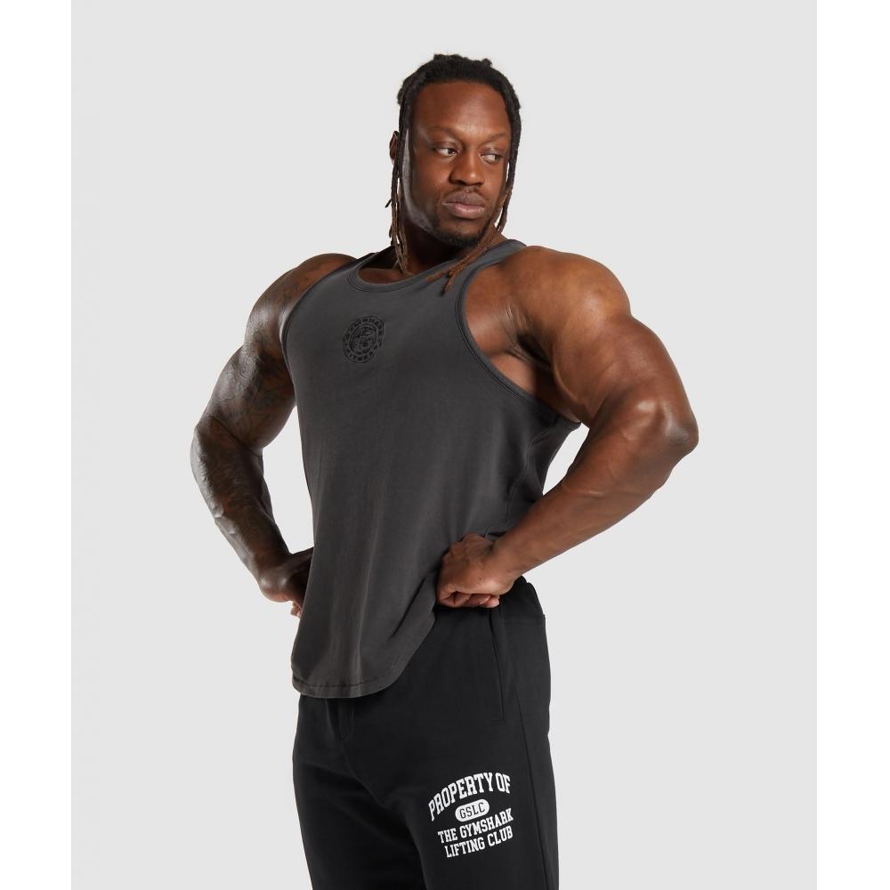 Gymshark Prémiové tílko Legacy Černé A6a7b Bb67