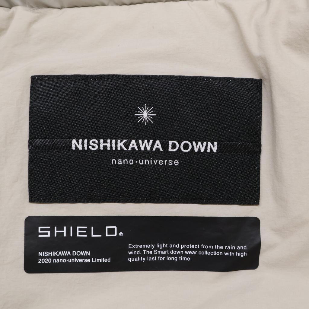Nano Universe NUW02DWW004TS NISHIKAWA DOWN Hoodie Jacket M IvoryUsed