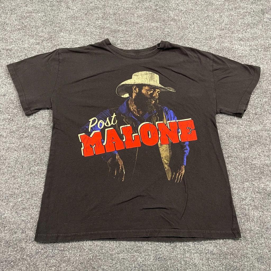 Posty-Co Post Malone Cowboy Shirt Medium 19x24 Black