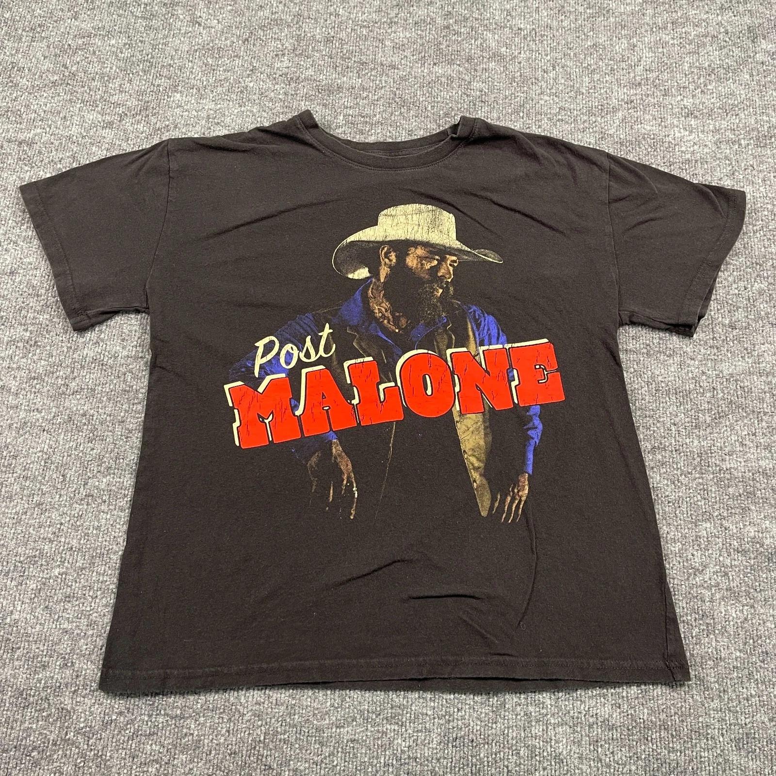 Posty-Co Post Malone Cowboy Shirt Medium 19x24 Black XL