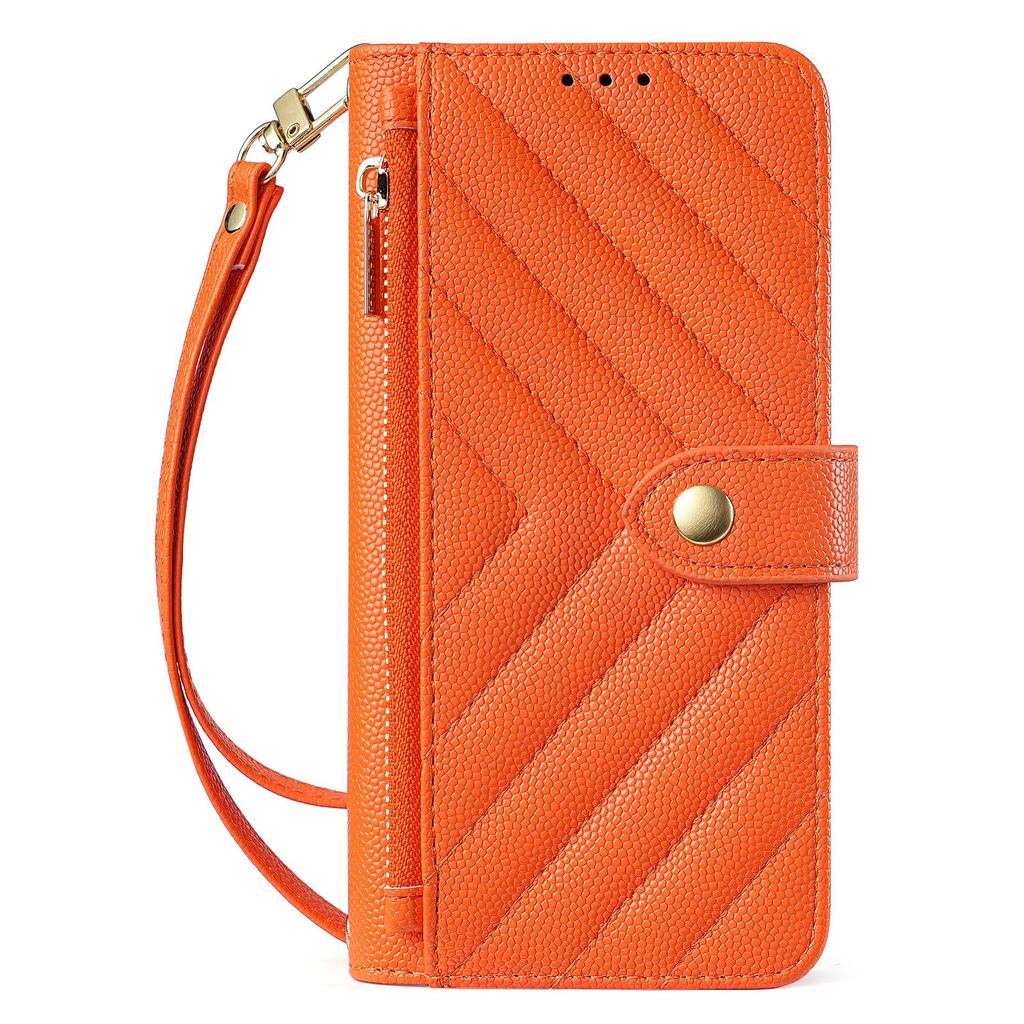 Samsung S26 Ultra Crossbody Zipper Bag & Card Slot Leather Phone Case