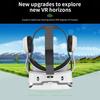 VR Glasses Adjustable Angle Stereo Sound 100-Degree Viewing Ultra-Clear Lens One-click Answer Watch