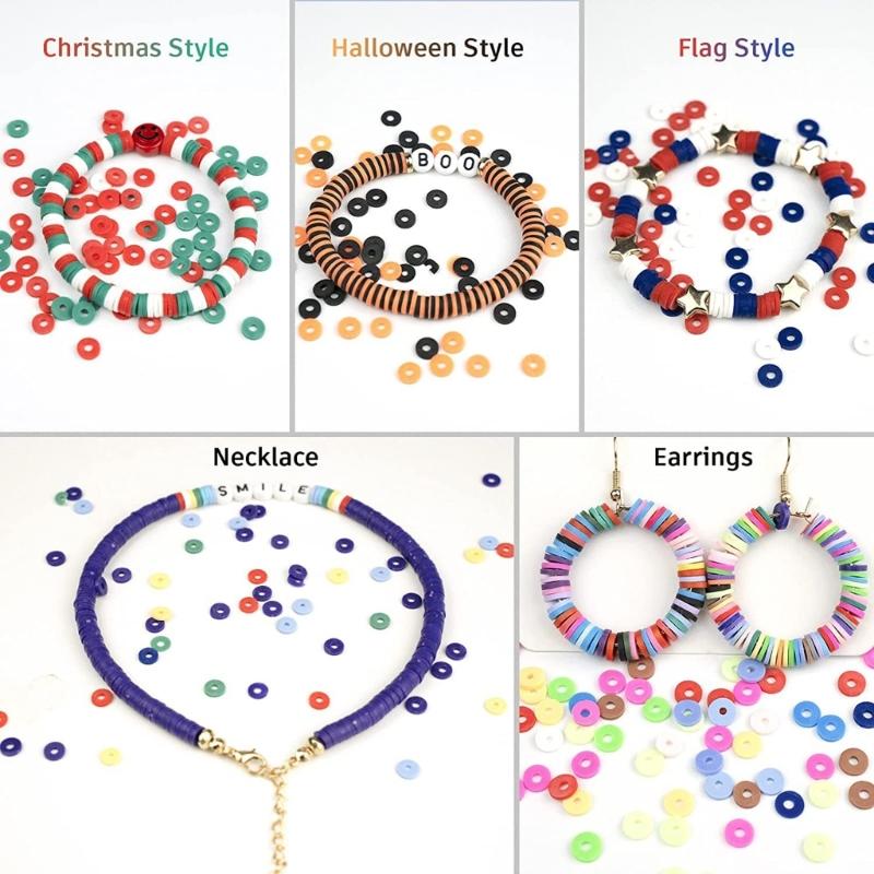 Polymer Clay Beads Bracelet Making Set Easy To Use Beading Set Crafts Accessories For Kids Interested In Jewelry Making