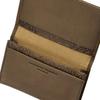 Katharine Hamnett London VEGA Business Card Made of Premium Japanese Cowhide Antique Organic Holder, Leather, Style, Cotton, 490-52101, Brown,
