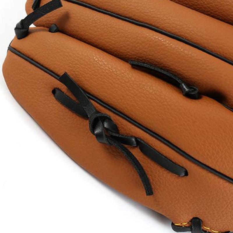 Outdoor Sports 2 Colors Baseball Glove Softball Practice Equipment Right Hand for Adult Man Woman Train,Brown 12.5 Inch