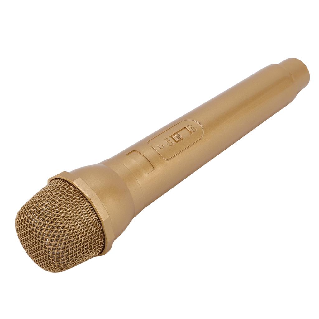 Simulated Microphone ABS Lightweight Realistic Handheld Mic Prop for Speech Practice Cosplay Photography