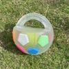Animal Dog Toys Soccer Ball Durable Teeth Grinding & Training Interactive Squeaky Pet Football TPR with Handle