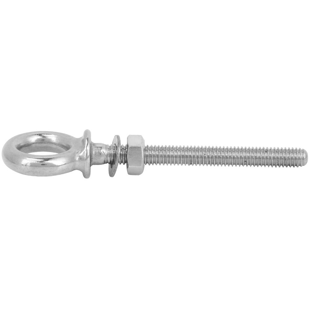 316 Edelstahl Schwerlast-Langaugenschraube Schraube Schlaufenloch für Kabelseil (ZWS6705-10)