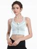 Plus Size Shockproof Zipper Sports Bra for High-Intensity Running and Yoga