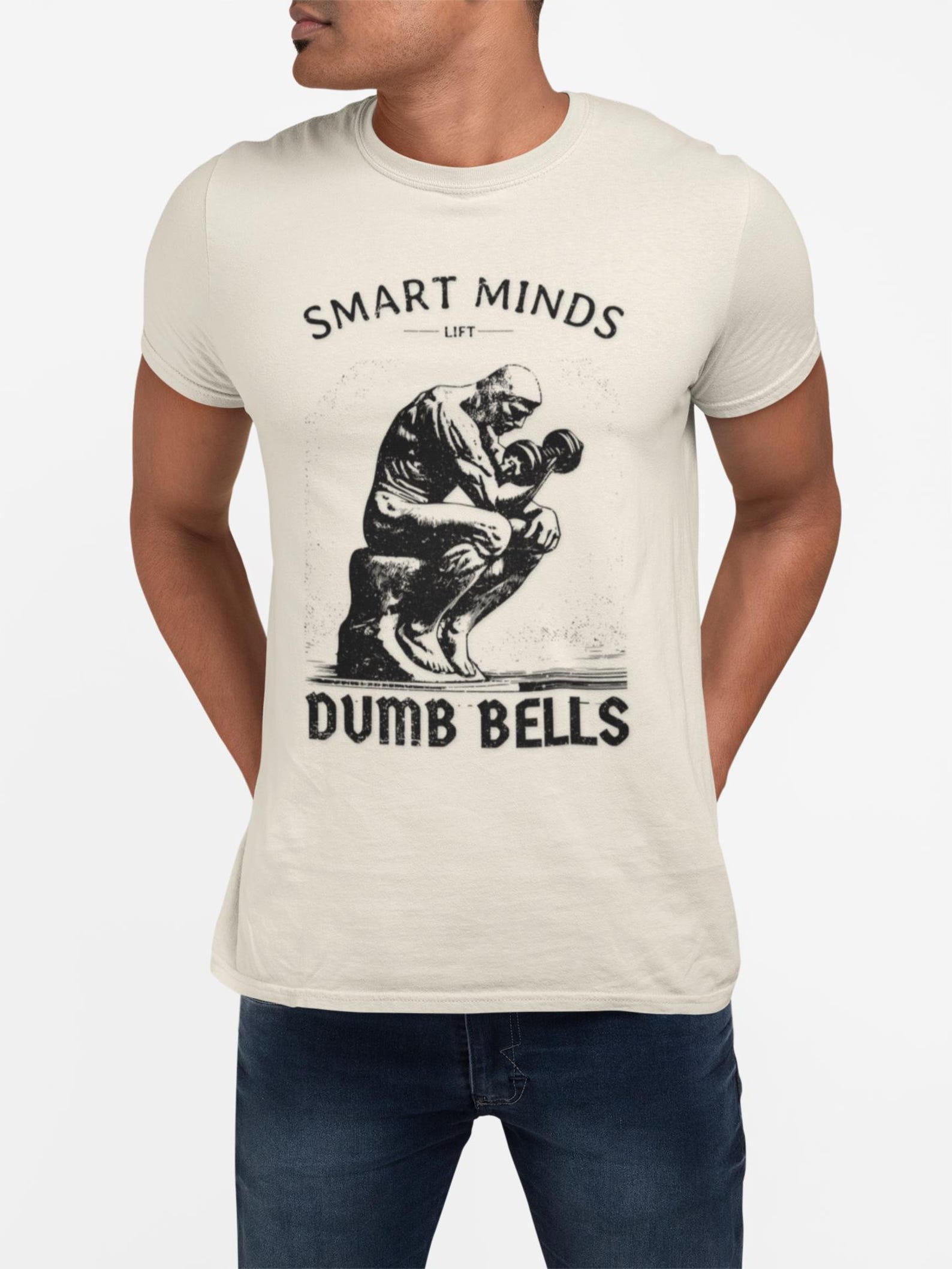 Smart Minds Dumb Bells T-Shirt | Fitness Philosophy Graphic Tee 2XL