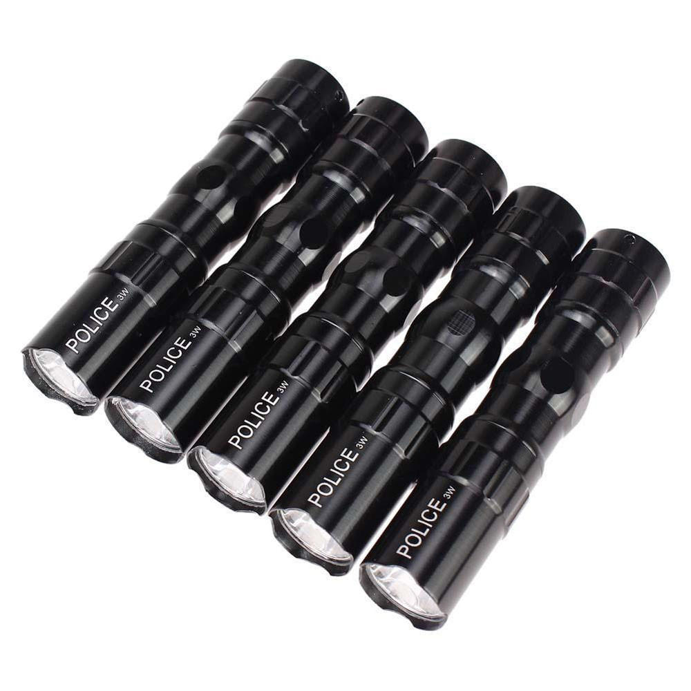 (Great home)5X Portable Ultra Bright 3W  Waterproof LED Mini Flashlight Torch