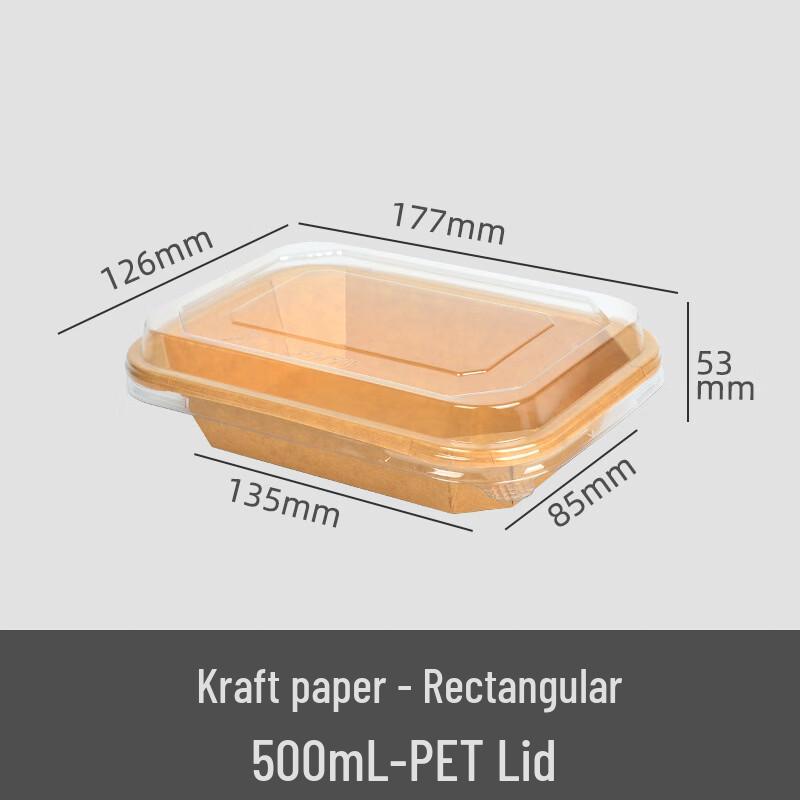 Disposable Kraft Takeout Bowls with Lids