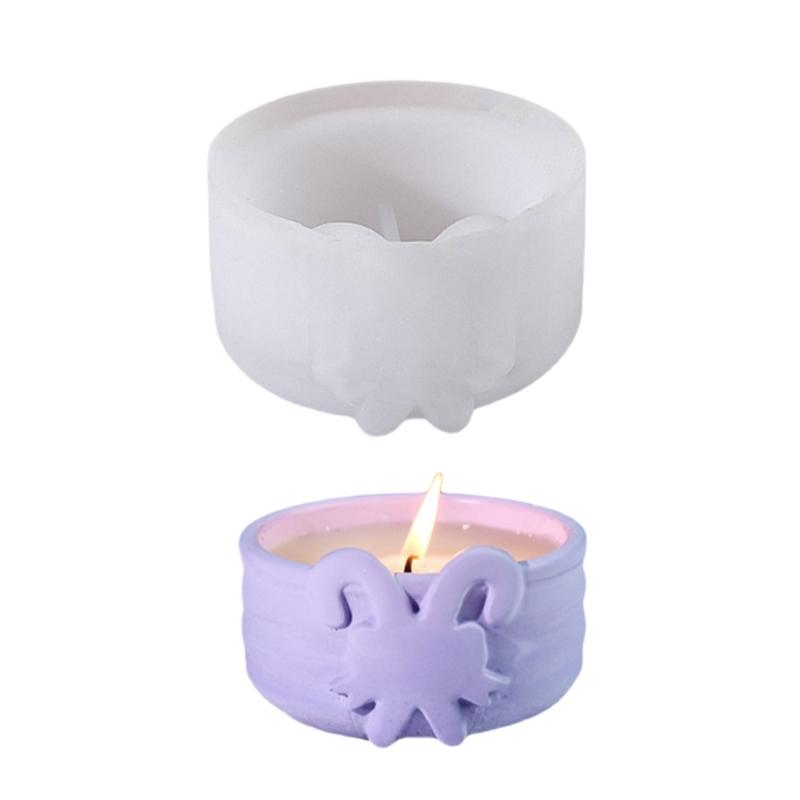 Silicone Jewelry Box Molds Ornaments Molds Christmas Series Silicone Craft Molds Candlestick Molds for Candle Holders