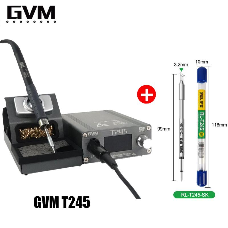 GVM T245 Soldering Station Warming Automatic Sleep 2S Mobile Phone Repair Constant Temperature 130W Soldering Station