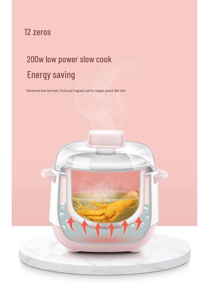 Multifunctional Electric Ceramic Stew Pot with Timer – Perfect for Water Bath, Bird's Nest, Porridge, and Soup Cooking – Ideal Gift
