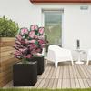 2pcs Outdoor Artificial Plants with A Realistic Touch, Featuring Colorful Monstera Leaves, Indoor/Outdoor Decor