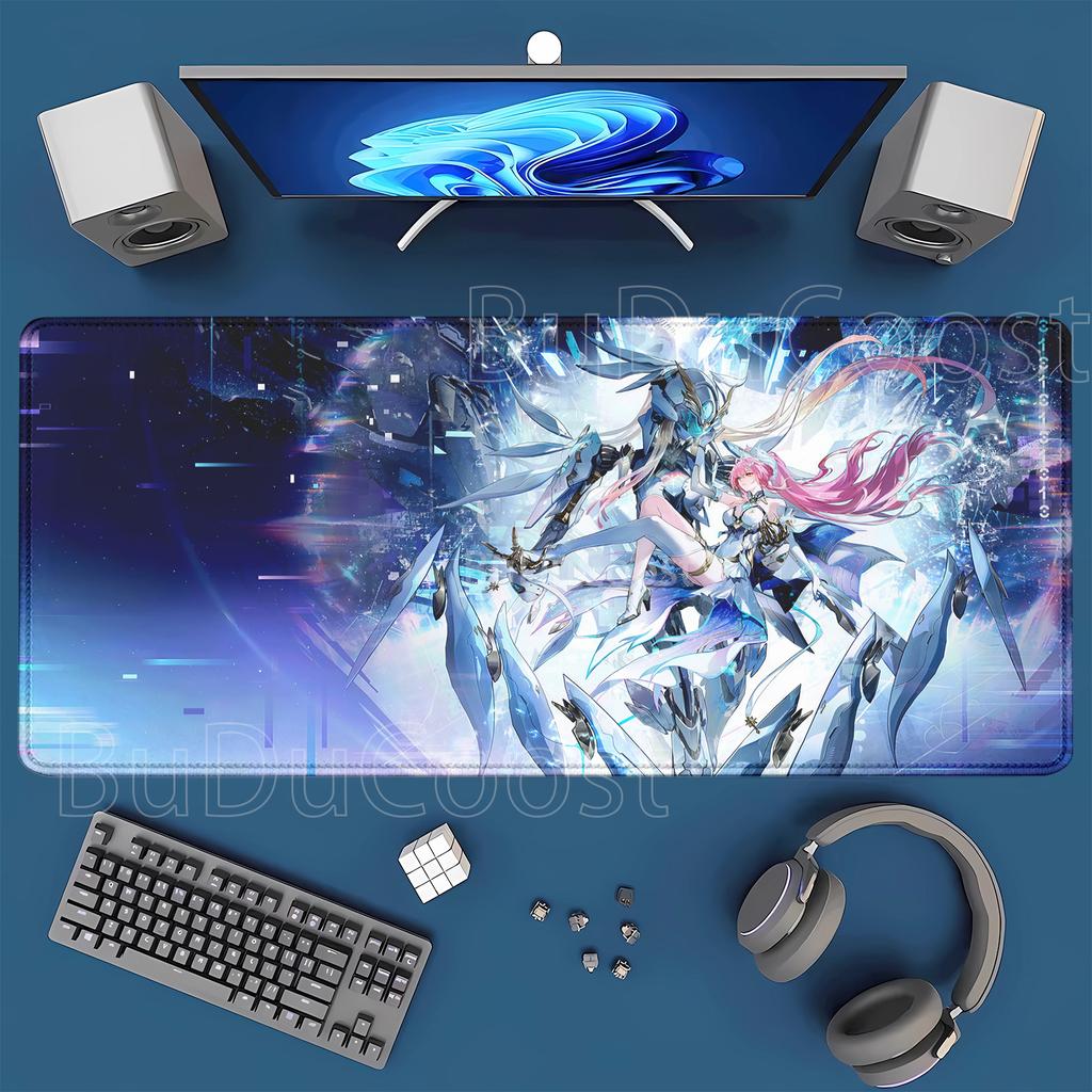 Aemeath Wuthering Waves Mousepad Computer Gaming birouri tastatură Mouse Pad Anime Antiderapant Cauciuc Imprimare HD xmm Covoraș Birou