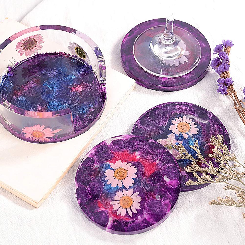 Coaster Mold Round Silicone Mold Cup Mat Epoxy Resin Mold Home Tabletop Decoration