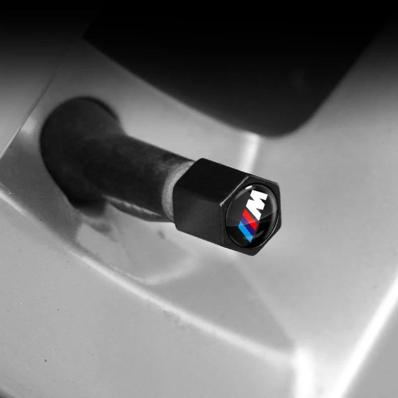 Modische Auto-Reifenventilkappen mit Auto-Emblem Schlüsselanhänger-Set Für BMW E53 E70 E71 E72 E83 X1 X2 X3 X4 X5 X6 X7 E84 F48 F49 F39