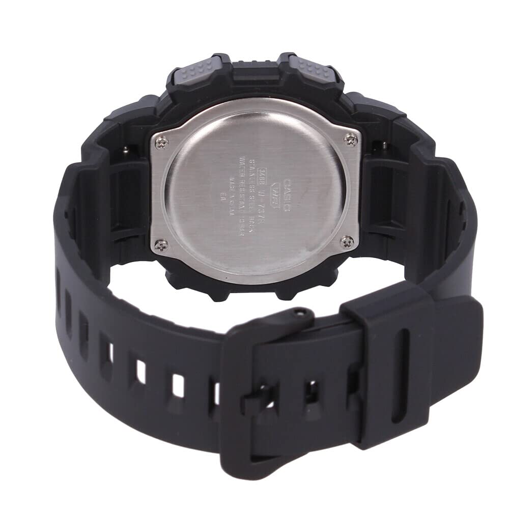 CASIO Casio Standard Cheap Casio Waterproof Digital Rubber Watch in Black Men's W-737H-1A
