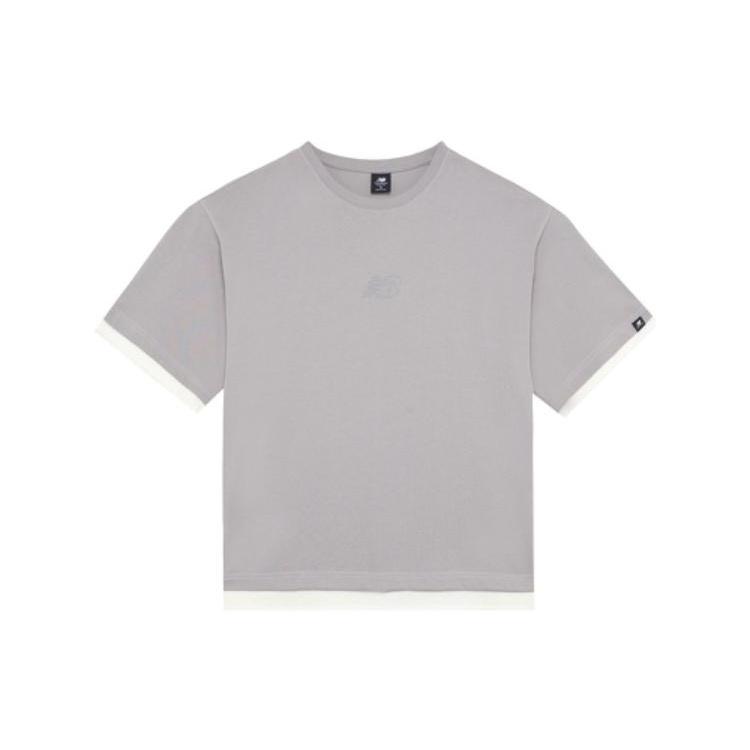 New Balance Sport Classic T-Shirt Asia Sizing  Grey White  Men s AMT22363-SDE XL