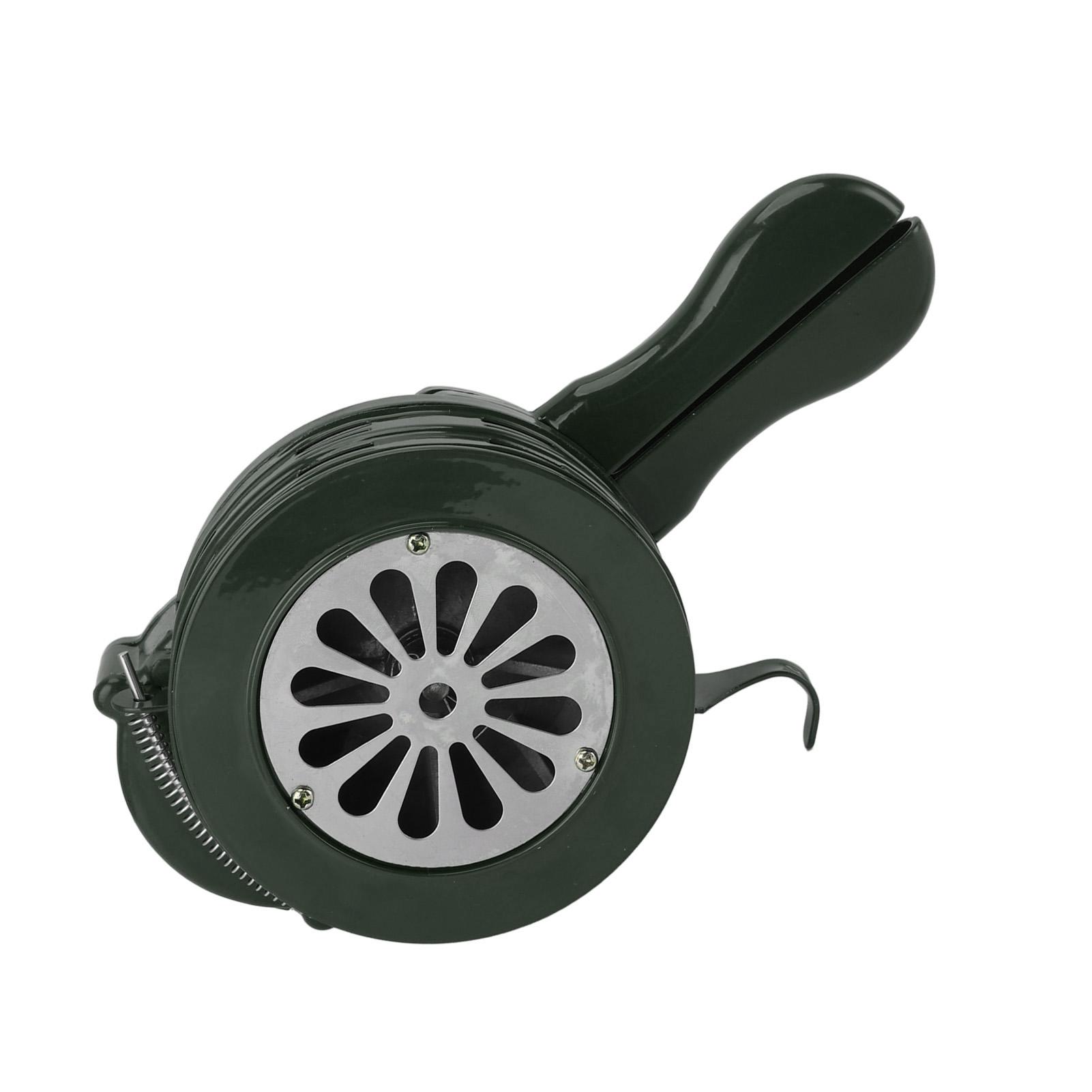 Hand Crank Alarm 110db Aluminum Alloy Portable Emergency   Manual Siren Handheld Siren Horns Alarm for Sudden   Attack