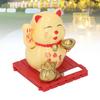   Cat Waving Arm Vivid Lovely Chinese Cat Solar Fortune Cat Statue Decoration for Decorating Front Desk Car Business Openings