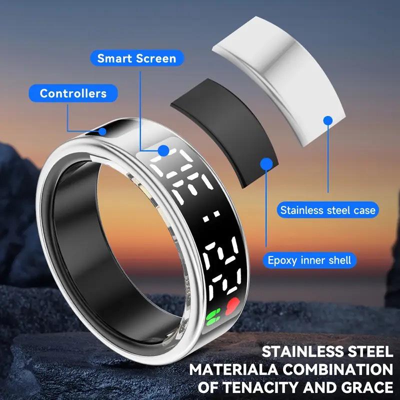 Smart Ring - Heart Rate, Blood Oxygen, Exercise & Sleep Monitor