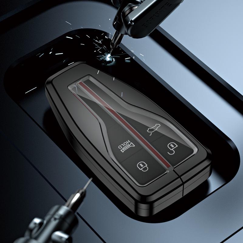 Premium Full Wrap Metal Key Case for Hongqi HS5, HS7, H9
