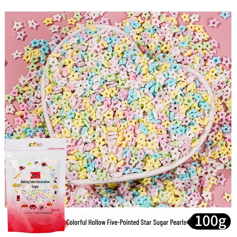 Bunte Zuckerformen: Herzen & Kurven zum Dekorieren von Kuchen, Desserts & Donuts