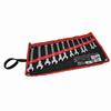 12Pcs Ratchet Wrench Set Kit Metric Combination Chrome Vanadium Steel 8‑19mm with Storage BagFixed Head