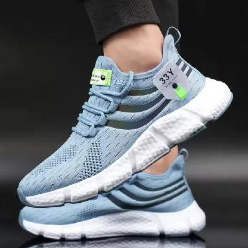 Fashion Men Casual Sport Shoes Breathable Lightweight Sneakers Outdoor Mesh Black Running Shoes Athletic Jogging Tenis Walking Shoes