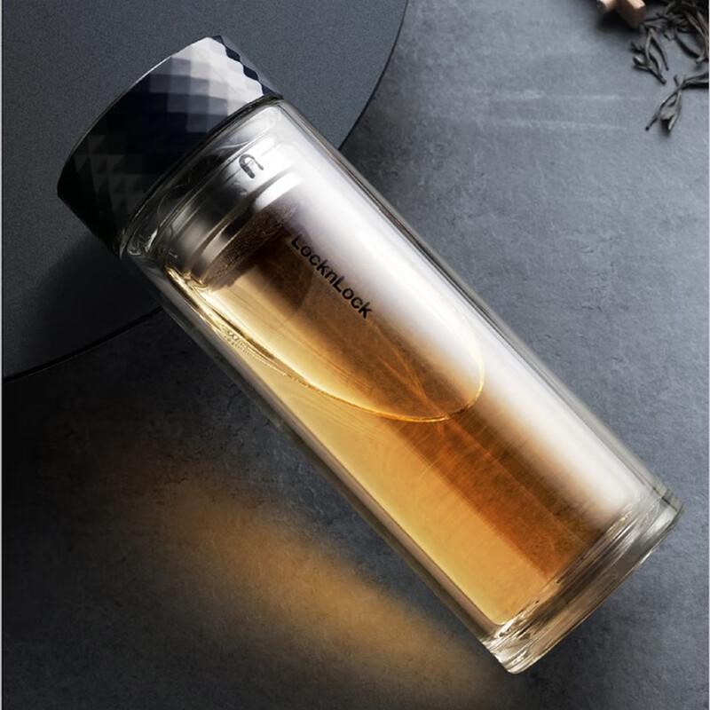 LocknLock Tea Separation Double Wall Glass Bottle