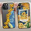 Case for iPhone 17 Pro Max 15 XS XR Air 16 Plus 14 13 Mini 7 8 SE 11 12 Funda Back Phone Cover Van Gogh Sunflwer
