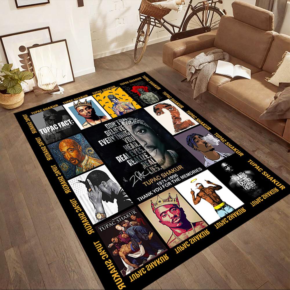 Dj Ardy Tupac Remix Square rugs are a great choice for living rooms, bedrooms, home décor, and as gifts.