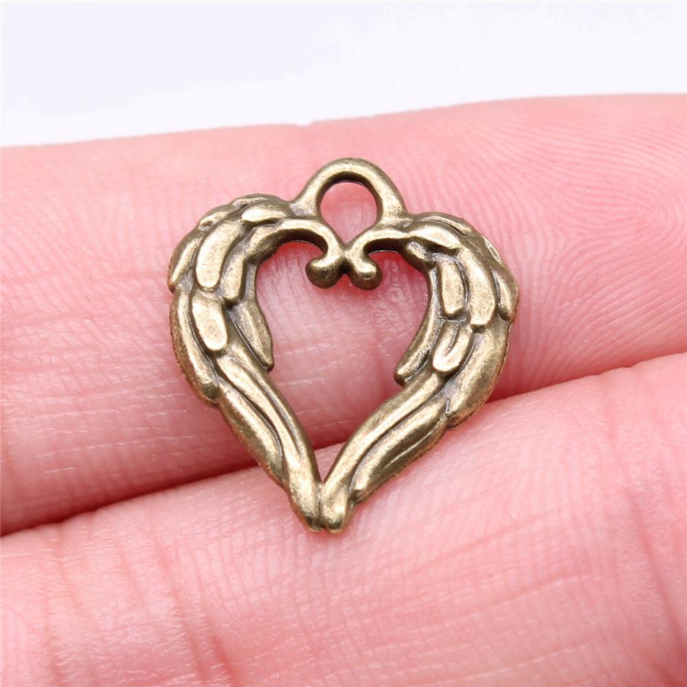 Small Angel Wings Charms Pendant Female Jewellery Bulk Ethnic Art Supplies