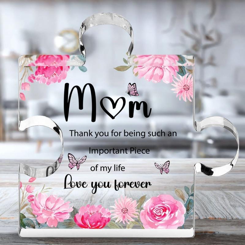 2D Flat Heartfelt Acrylic Decorative Plaque : Expressive Gift of Appreciation and Love - Elegant Mother'S Day Memento - Design for Mother'S Day,Easter