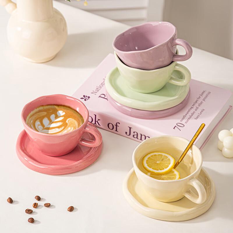 Peerson Cream Style Keramik Kaffeetasse & Untertasse Set
