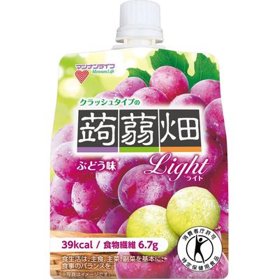mannan life Konnyaku Field Crunchy Light Grape Flavor Health Food 150g Jelly Foods for Specified Health Uses Jelly