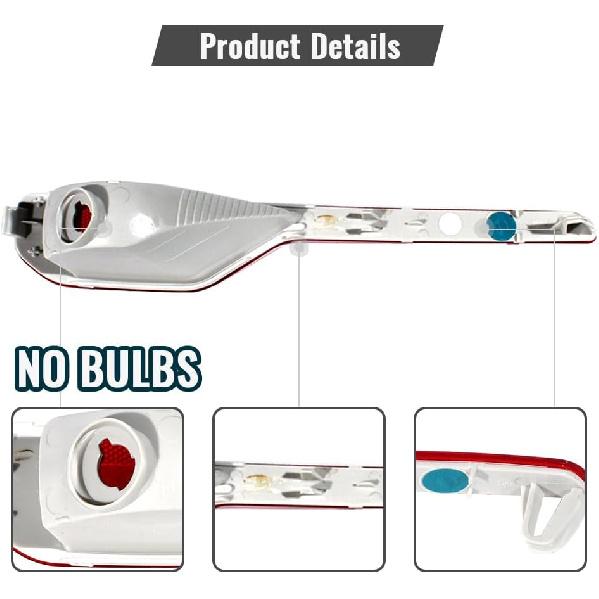 Rear Bumper Reflector Fit for 2018 2019 2020 2021 2022 2023 Volvo XC40,Without bulbs,Rear Bumper Tail Light Shell Brake Reflector Lamp Cover Replace