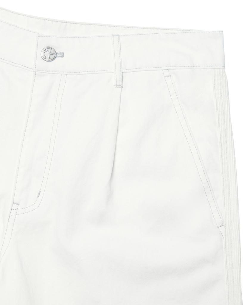Nomaenyueol Half & Half Corduroy Pants - White