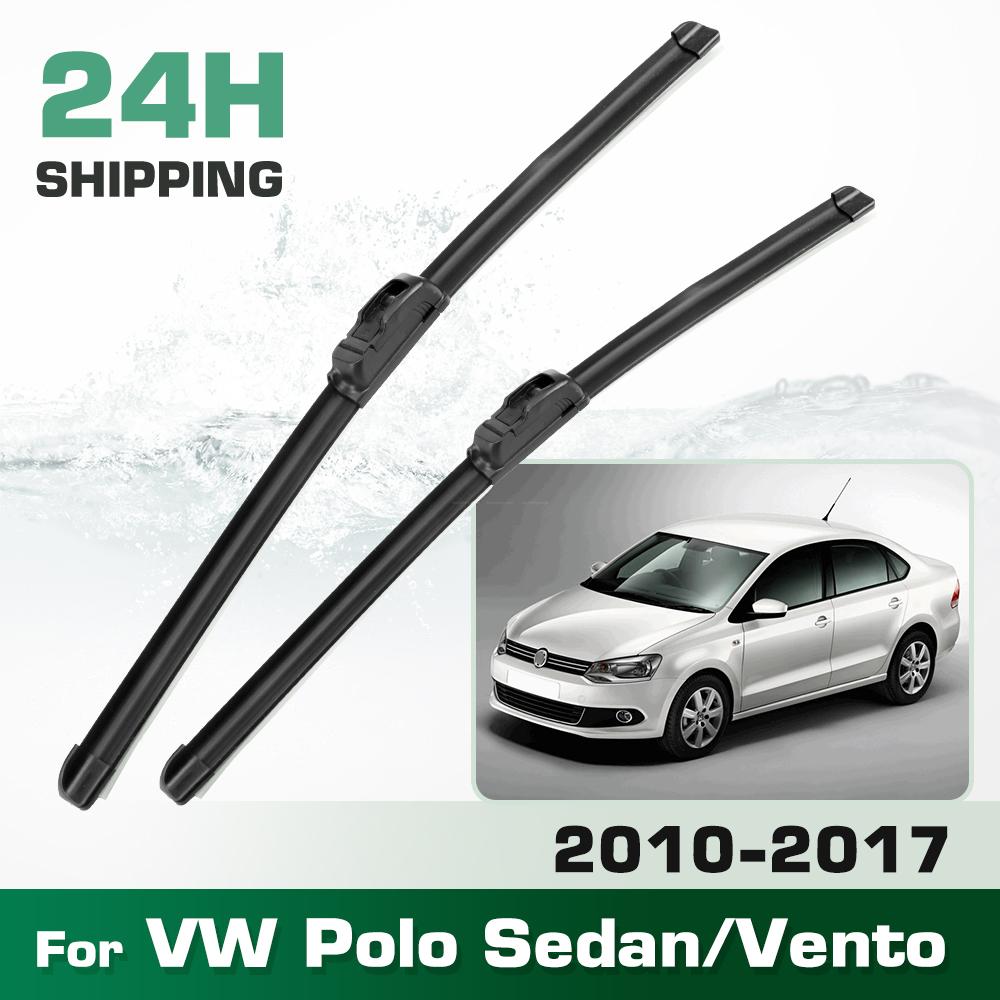 For VW Polo Sedan / Vento 2010-2017 2011 2012 2013 2014 2015 2016 Wiper Front Wiper Blades Windshield Windscreen Window 24"+16