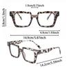 1/2 PCS Fashion Square Plastic Frame Classic Women Clear Glasses For Men Daily Life Take Photo Eyeglasses Clothing Accessories.