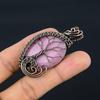 Pink Monalisa Pendant, 999 Copper Wire Wrapped Pendant Handmade Gemstone Jewelry, Gifts For Wife Brand New Pendant