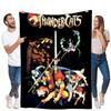 Coperta Avventura Eroica dei Thundercats - Coperta Vibrante in Stile Fumetto con Personaggi Iconici, Logo Dorato Audace e Azione-