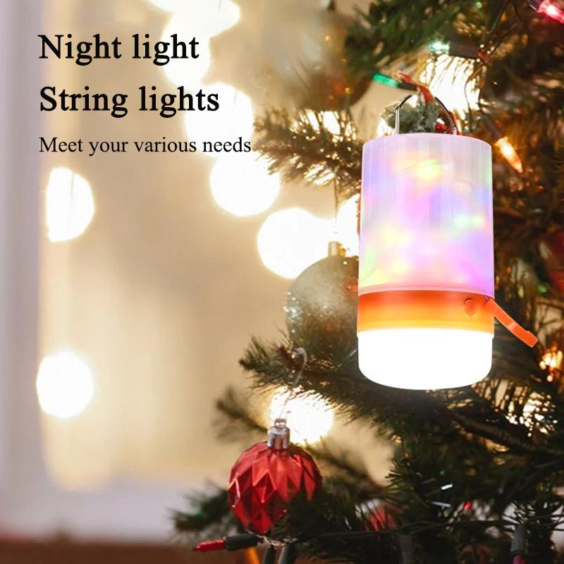 1PC Night Light String Light Power Bank Three in One Camping Tape Measure Light Camping Atmosphere Light Waterproof Portable