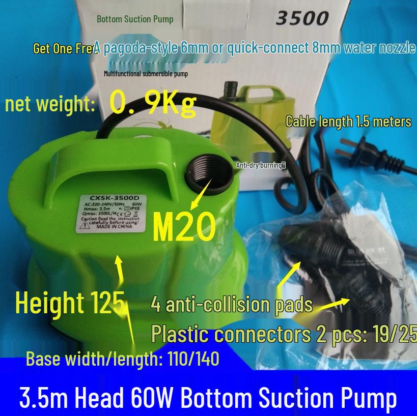 Submersible Cooling Pump for Engraving Machines, Drills, Fountains, and Fish Tanks