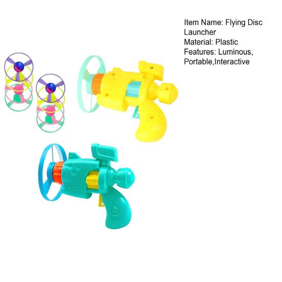 Conjunto Lançador de Disco Voador Luminoso para Gatos Brinquedo Interativo para Gatos com Hélices Coloridas Brinquedos Voador para Gatos para Exercício e Diversão