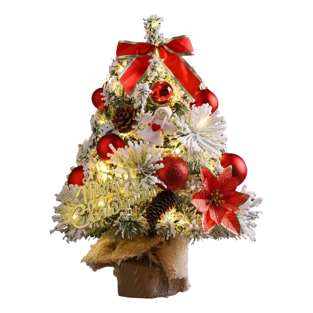 Christmas Tree Table Ornaments, Christmas Atmosphere Gifts With Lights, Christmas Party Decorations