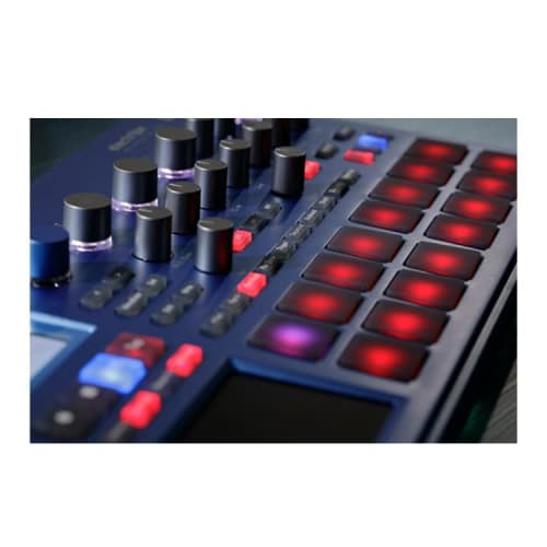 KORG Electribe2 BL Synthesizer Sequencer In Metallic Blue, Ideal for Dance Music, Music Production, and Live Performance, Compatible with Ableton Live